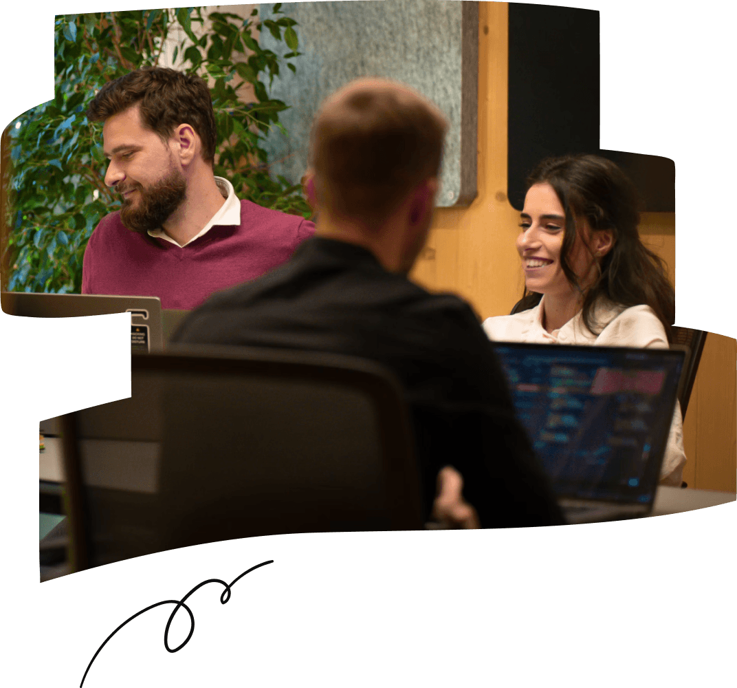 Workers collaborating